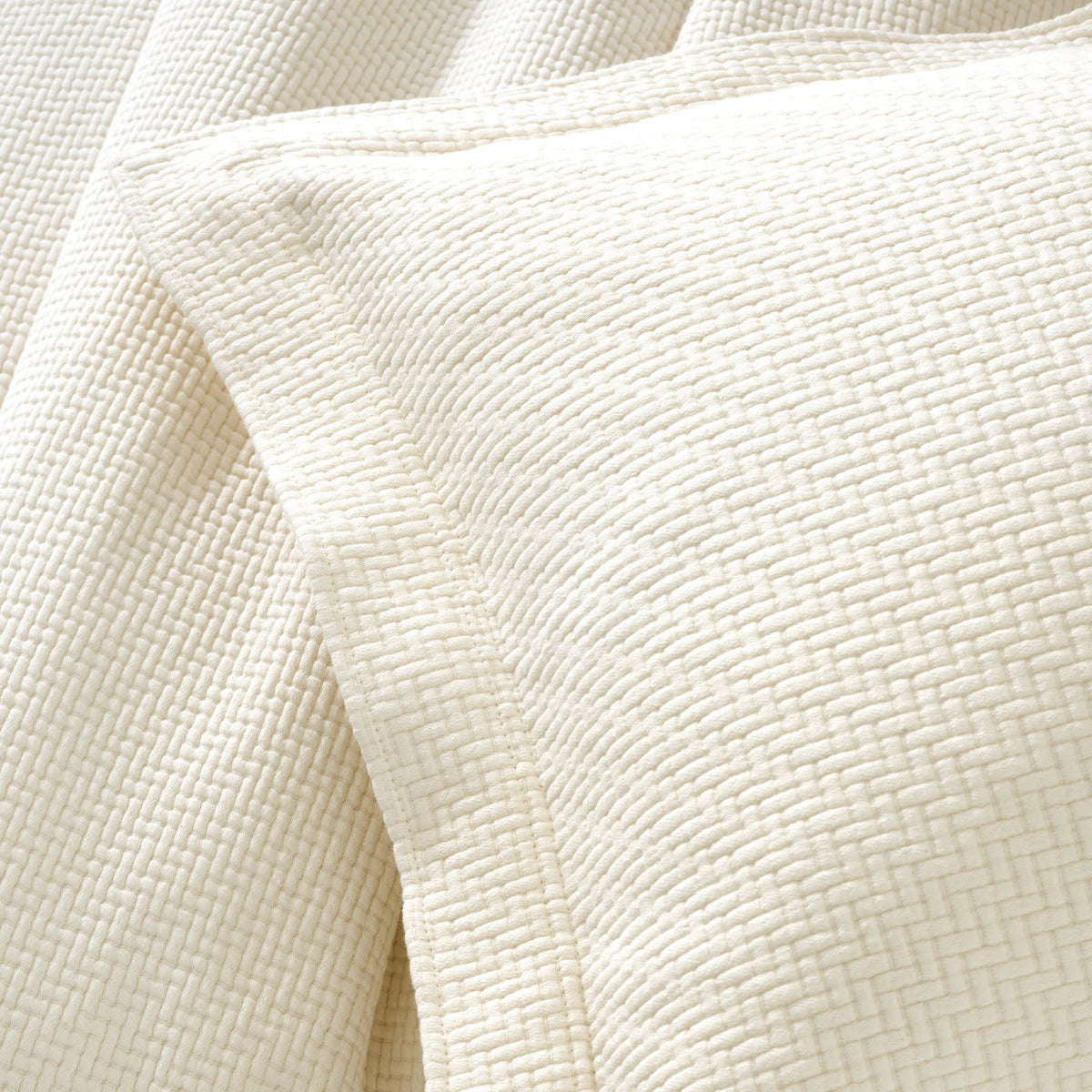 Interlaken Matelasse Sham | Ivory