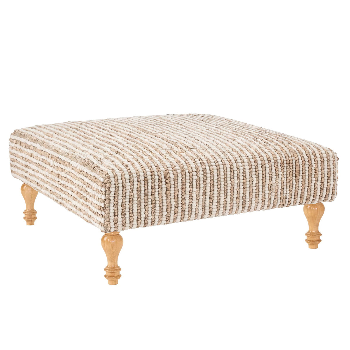 Twiggy Rug Ottoman | Natural