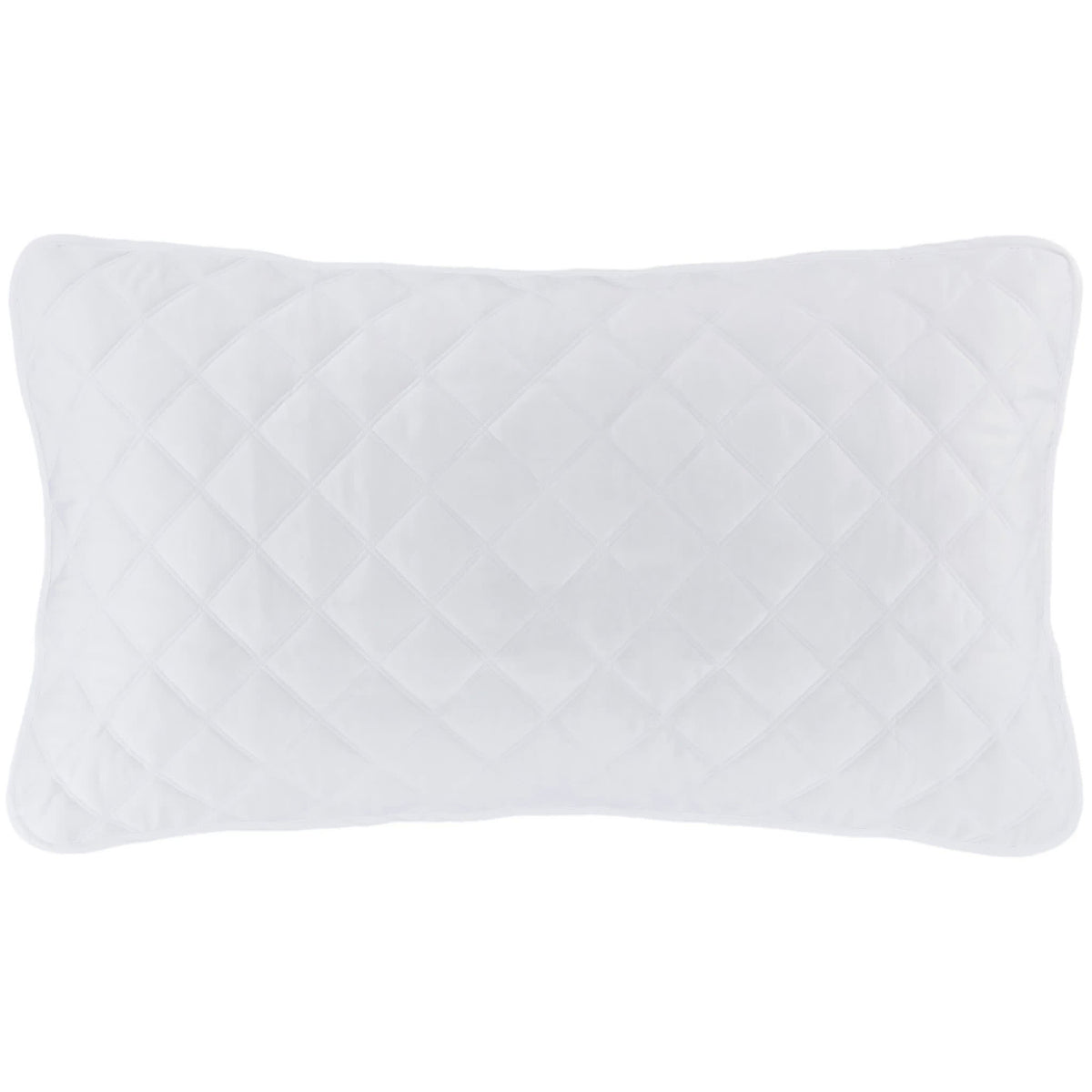 Quilted Silken Solid Sham | White