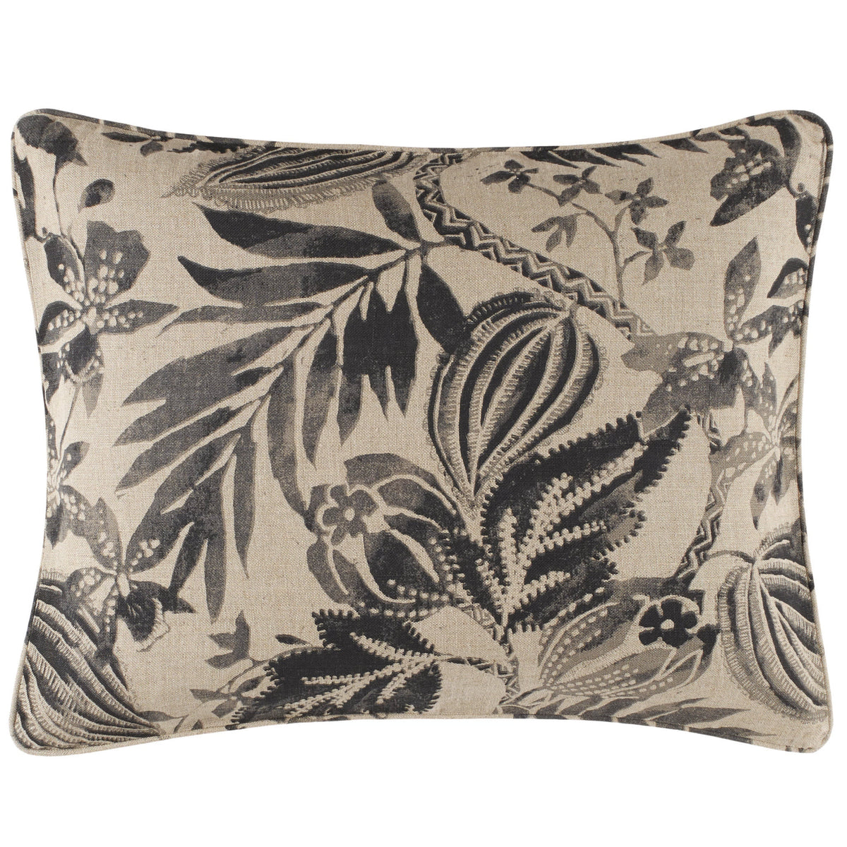 Antigua Linen Sham | Black