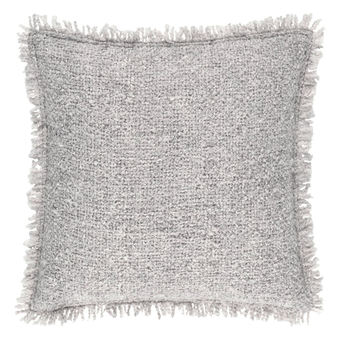 Boucle Indoor/Outdoor Decorative Pillow Cover | Grey