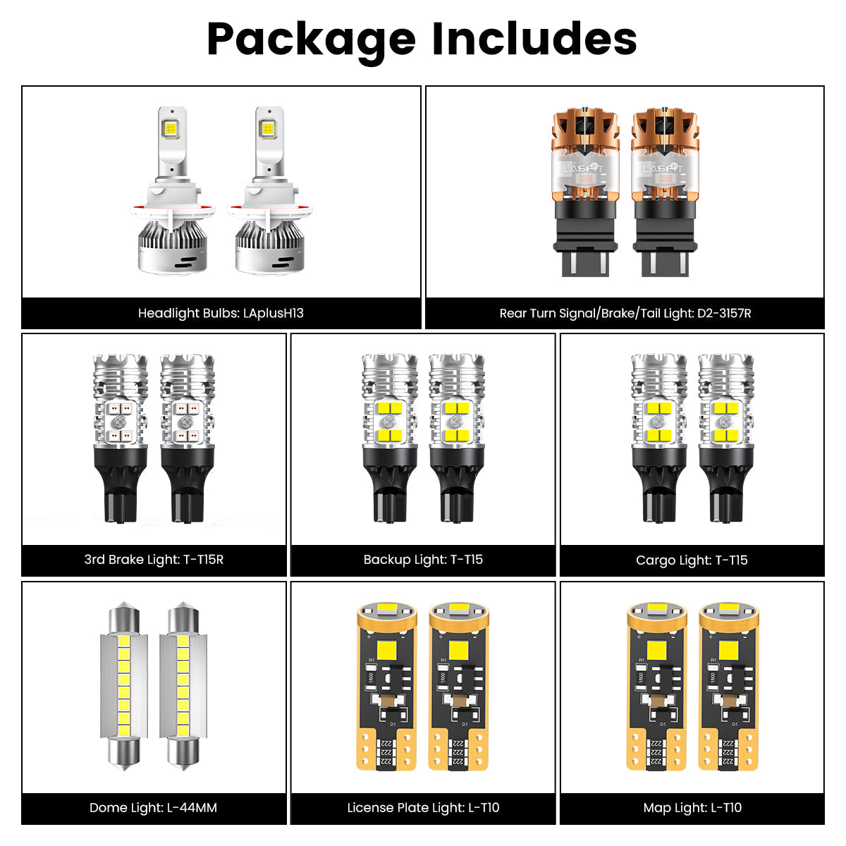 Fit for 2009-2012 Ram 1500 LED Bulbs 9005 H11 Exterior Interior Lights