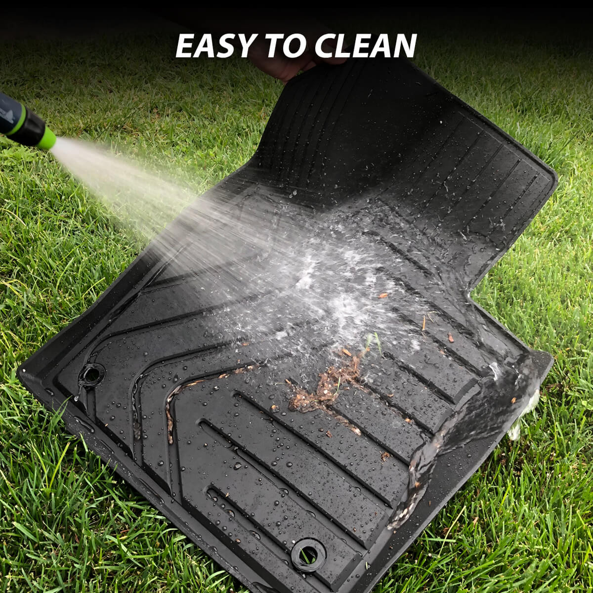 Fit for 2013-2018 Ram 1500 All-Weather 1st & 2nd row Floor Mats, Fit Carpet Floor Only