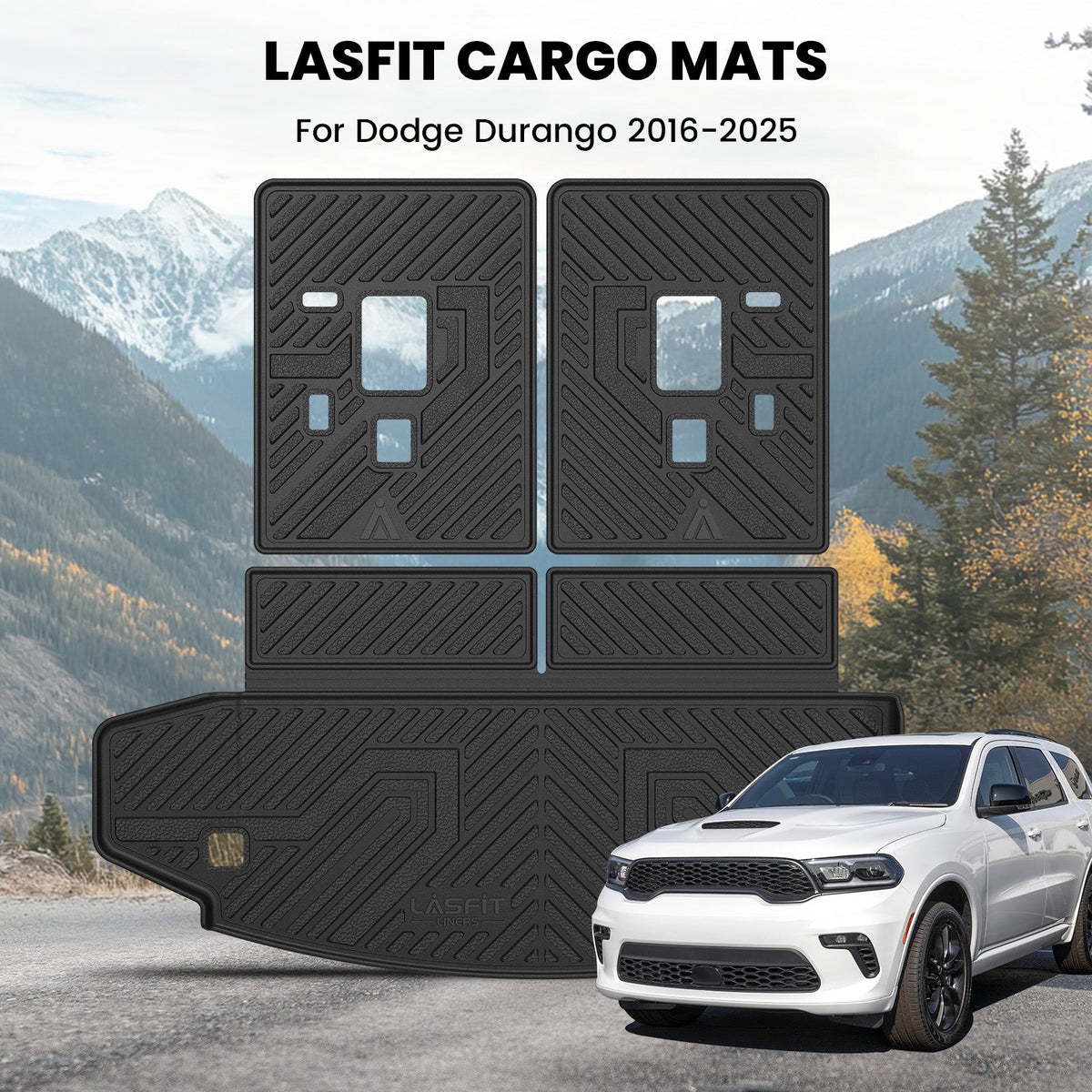Fit for 2013-2027 Dodge Durango Floor Mats or Cargo & Seatback Mats