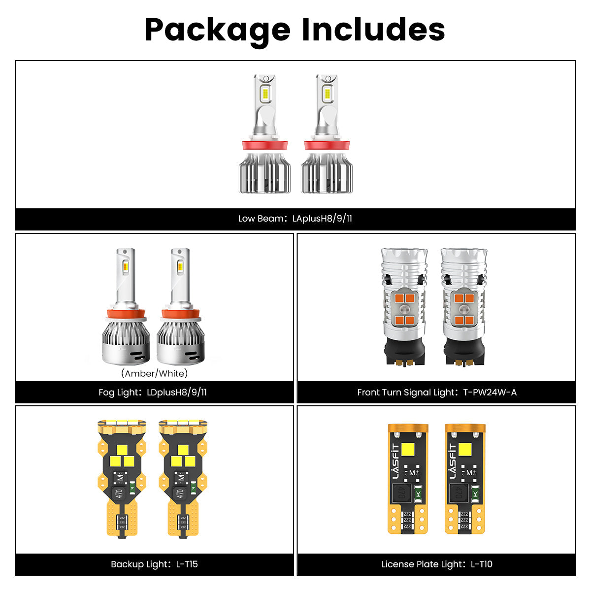 Fit for 2017-2020 Ford Fusion LED Bulbs Upgrade