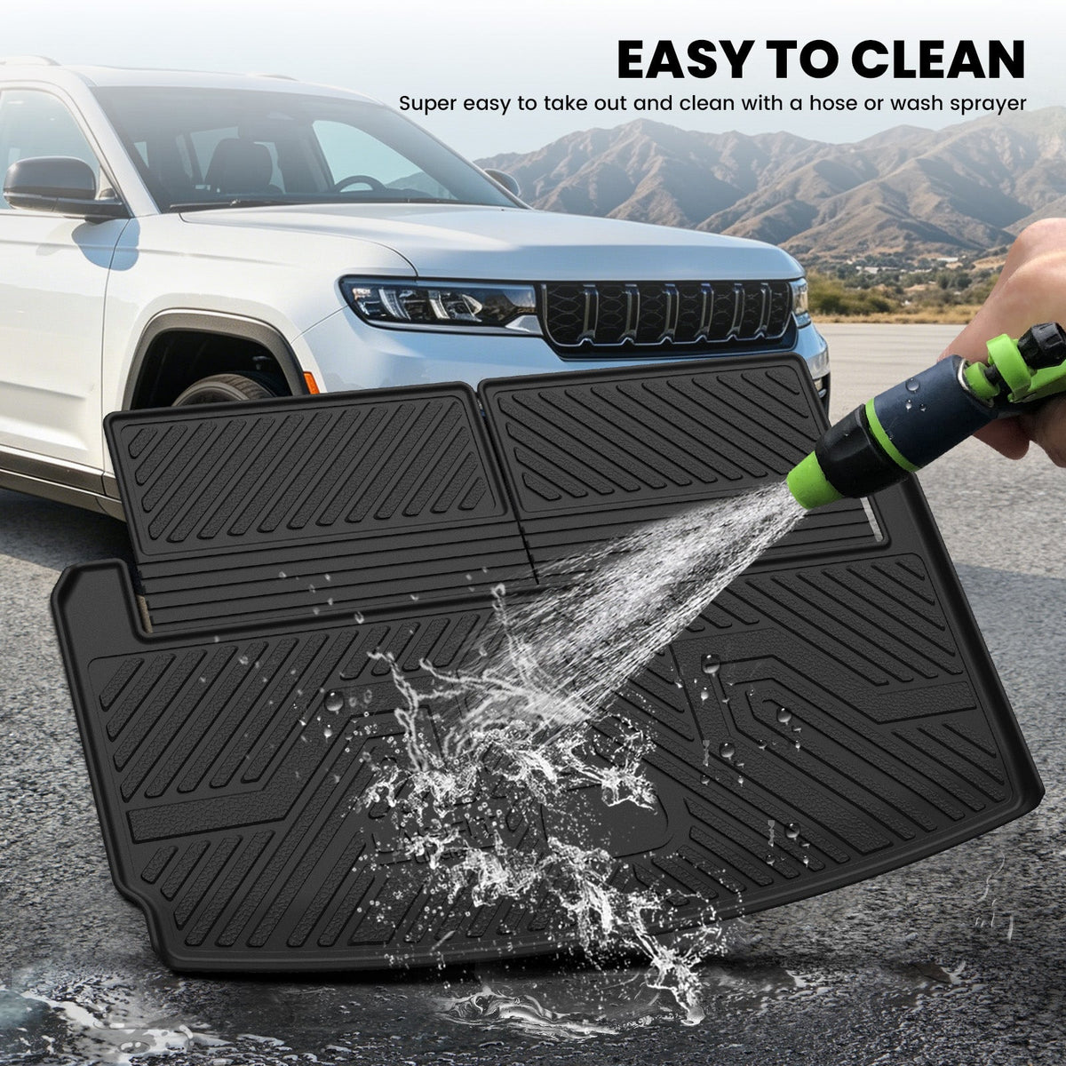 Fit for 2021-2027 Jeep Grand Cherokee L Floor Mats or Cargo Mat