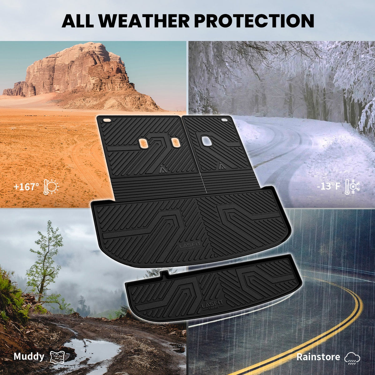 Fit for 2020-2025 Hyundai Palisade Floor Mats or Seatback & Cargo Mat, Fit 7 Seats or 8 Seats