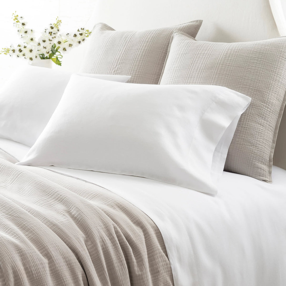 Lush Linen Sheet Set | White