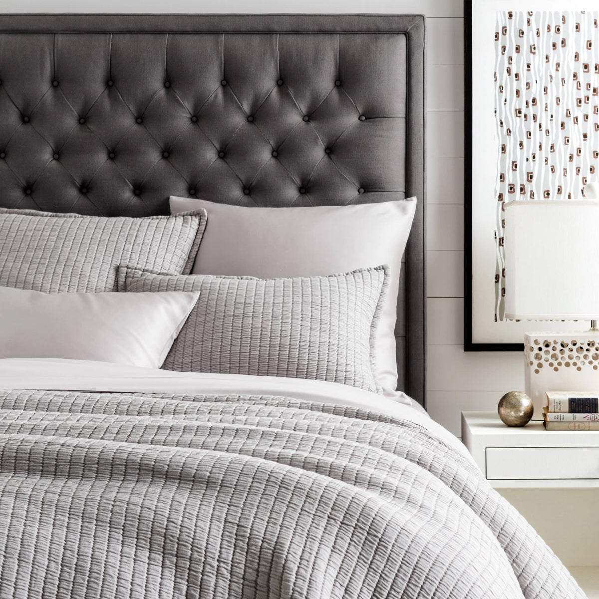 Boyfriend Matelasse Coverlet | Grey
