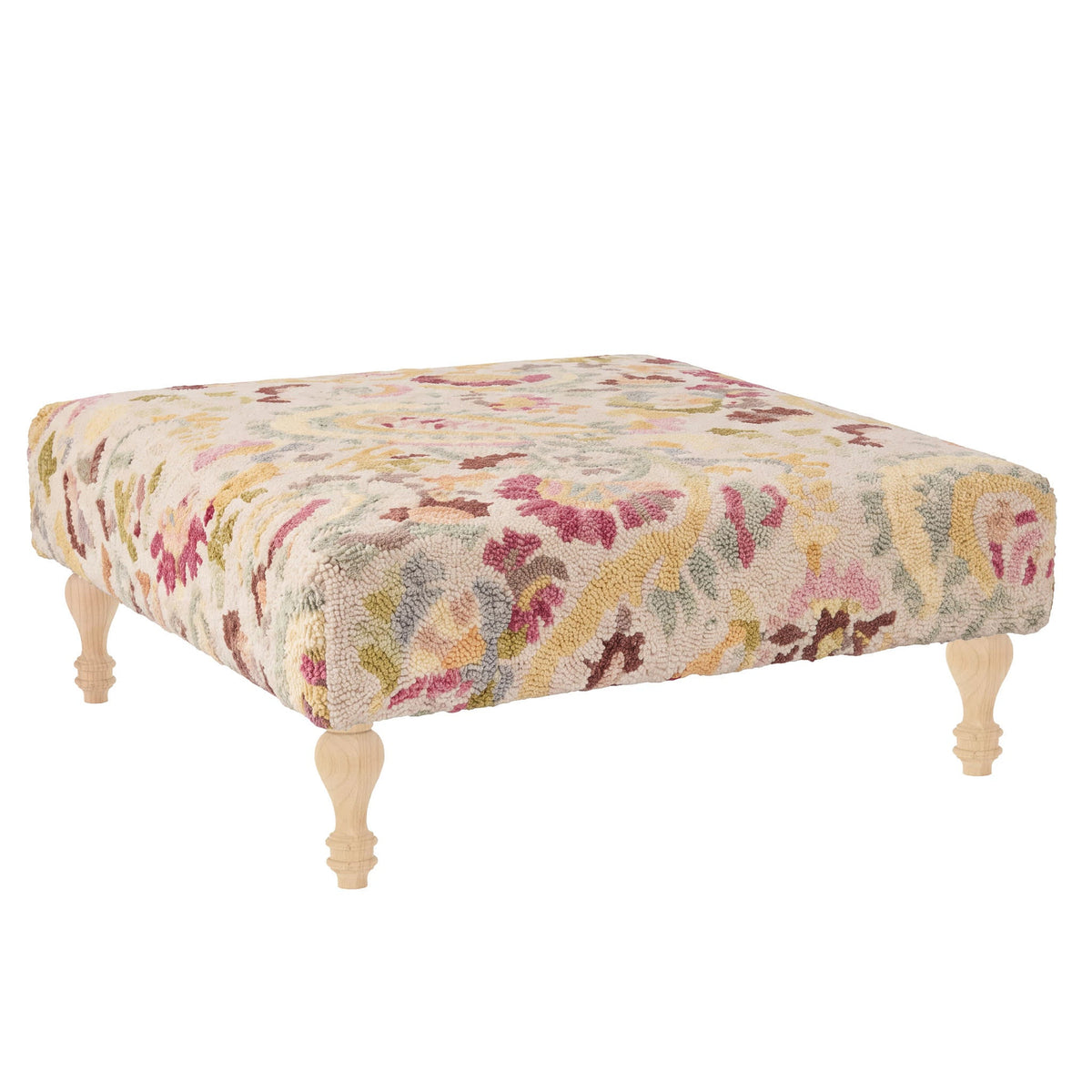 Ines Rug Ottoman | Multi