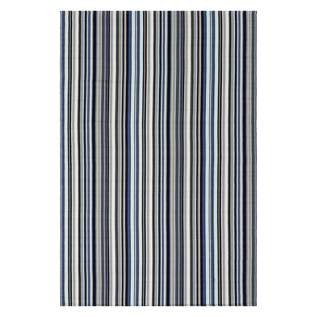 Westbrook Stripe Handwoven Indoor/Outdoor Rug | Blue