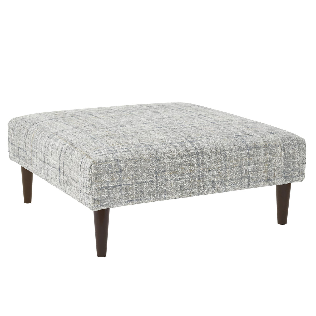 Harris Rug Ottoman | Blue/Brown