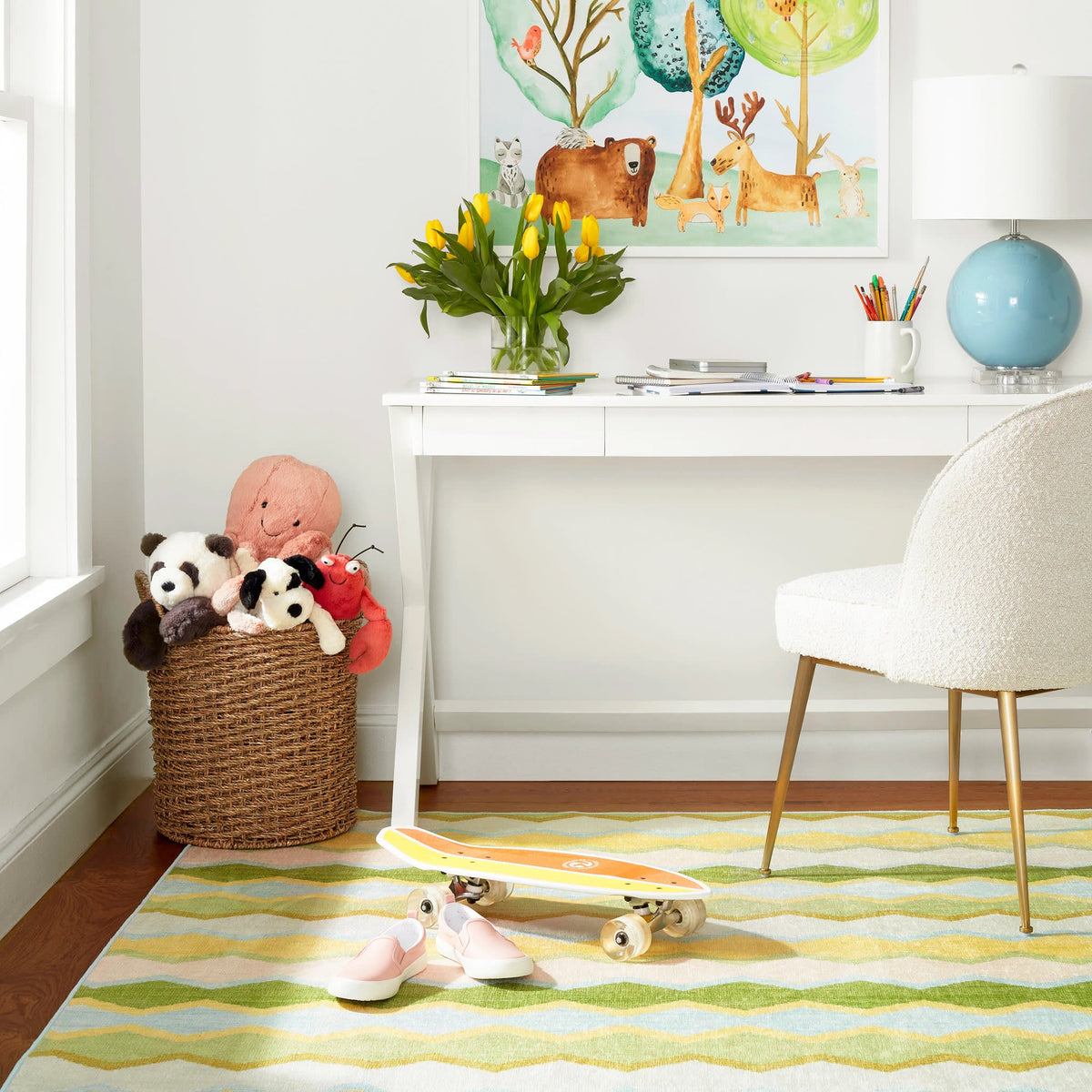 On the Ball Table Lamp | Powder Blue