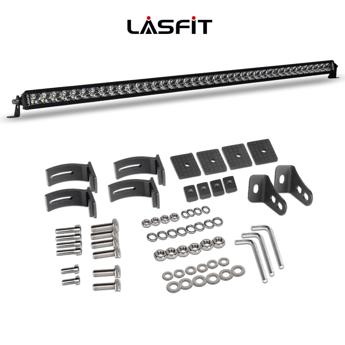 42 Inch Off-Road LED Light Bars Roof Windshield Combo Flood Spot Single Row - LASFIT