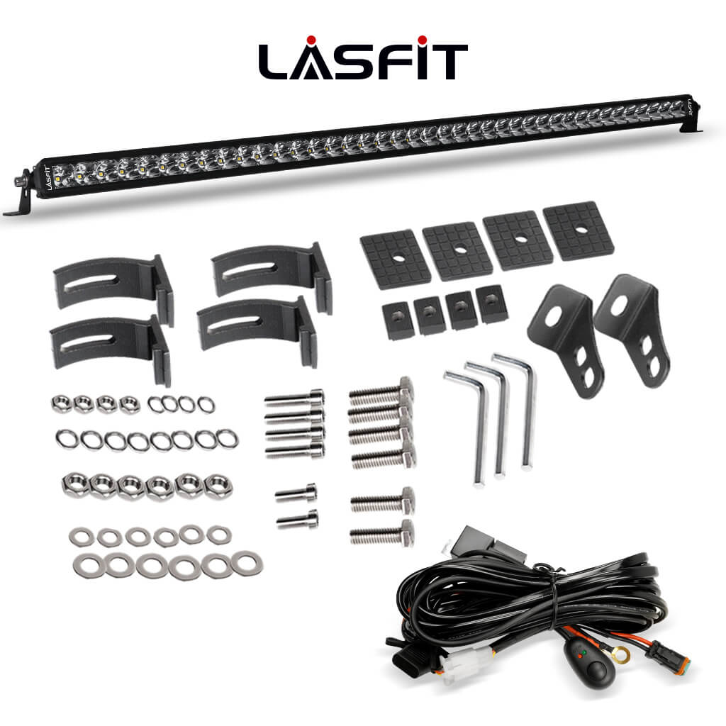 42 Inch Off-Road LED Light Bars Roof Windshield Combo Flood Spot Single Row - LASFIT