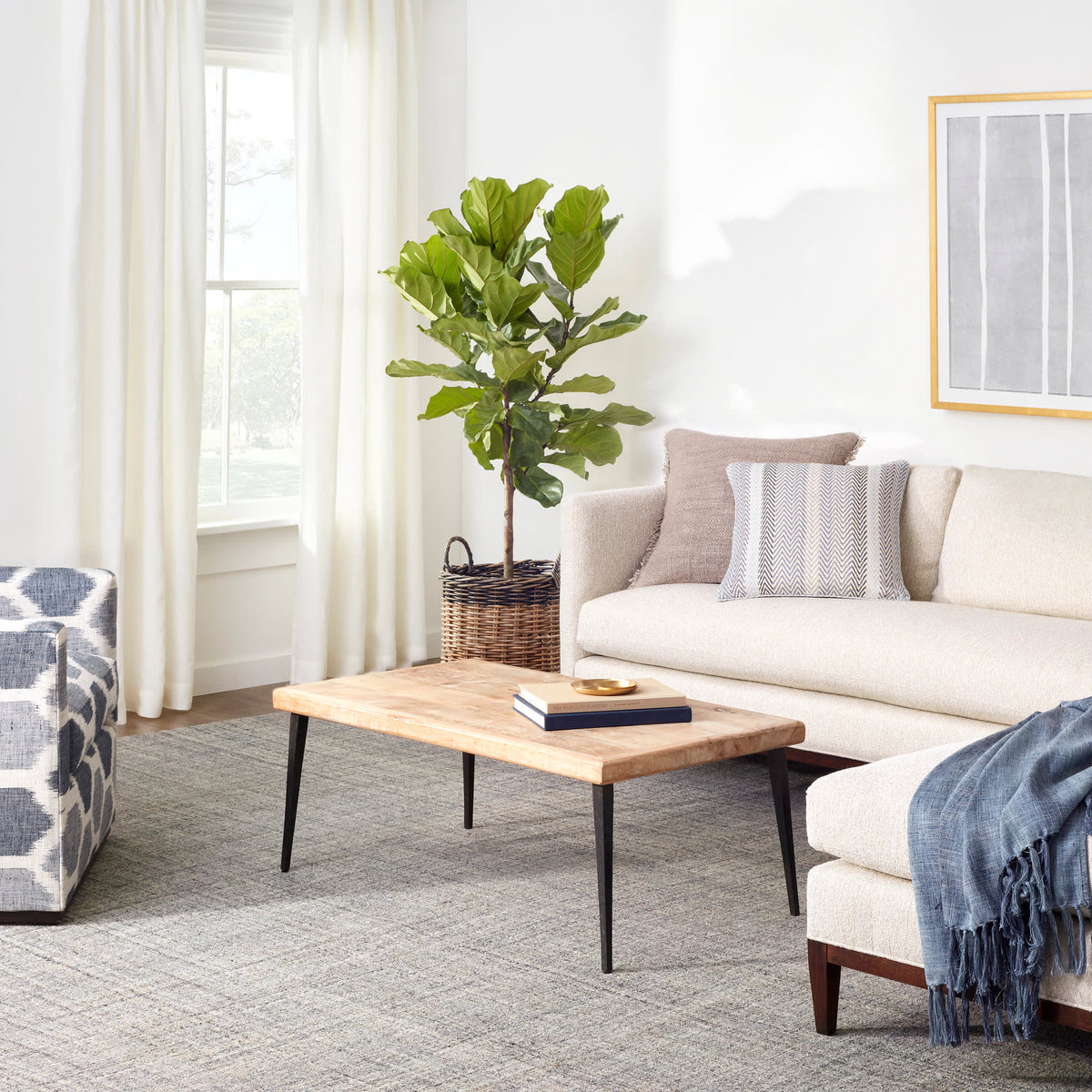 Boucle Throw | Navy