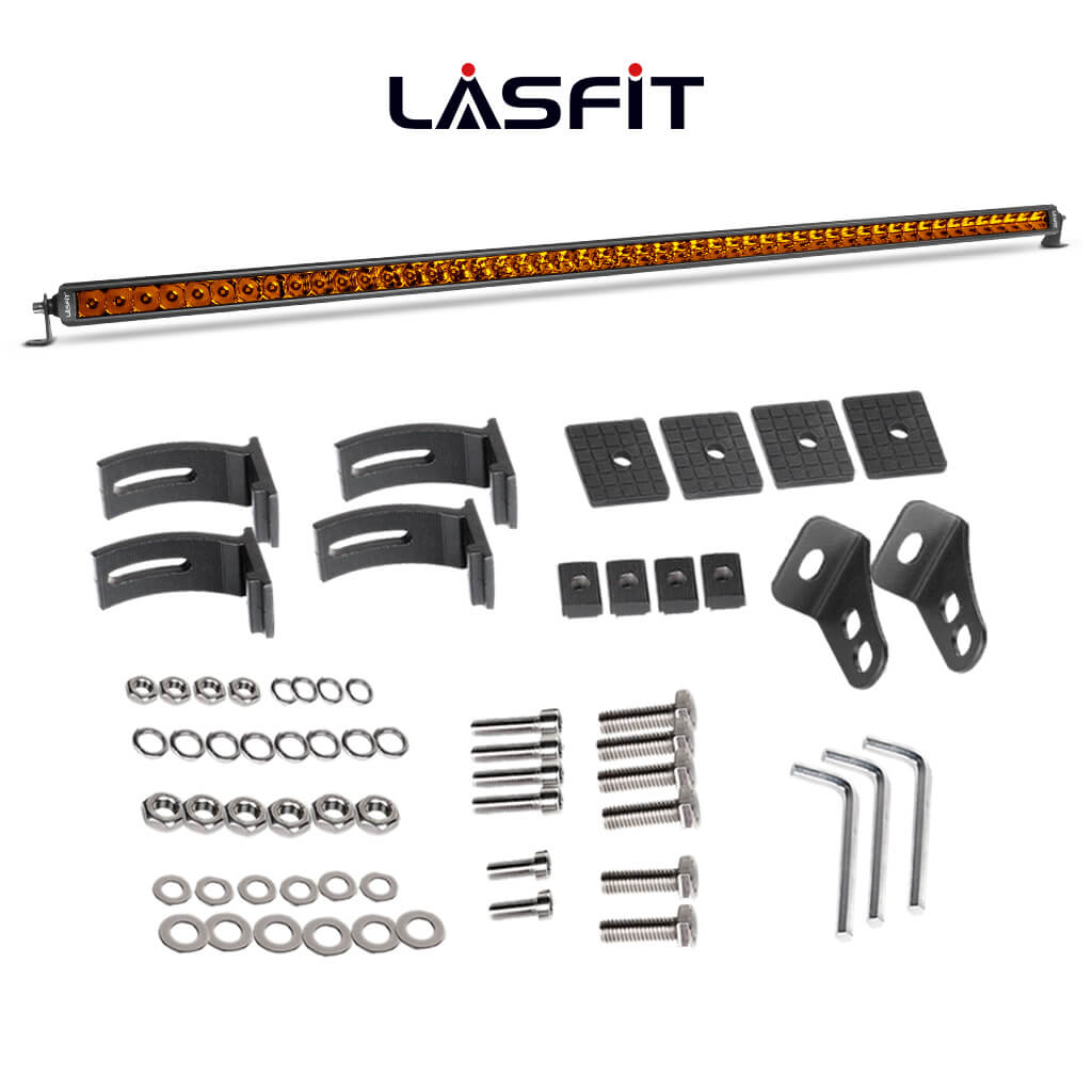 52" Light Bar Hood Mount Kit For 2018-2026 Jeep Wrangler JL Gladiator JT | LASFIT