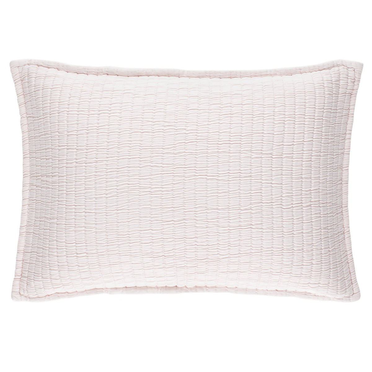 Boyfriend Matelasse Sham | Slipper Pink