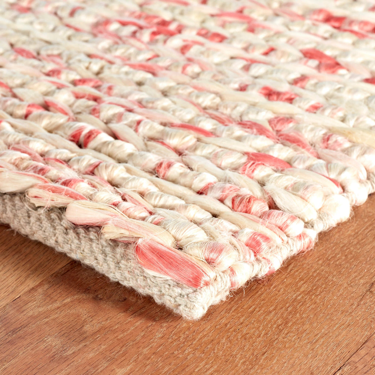 Avril Handwoven Jute Rug | Coral