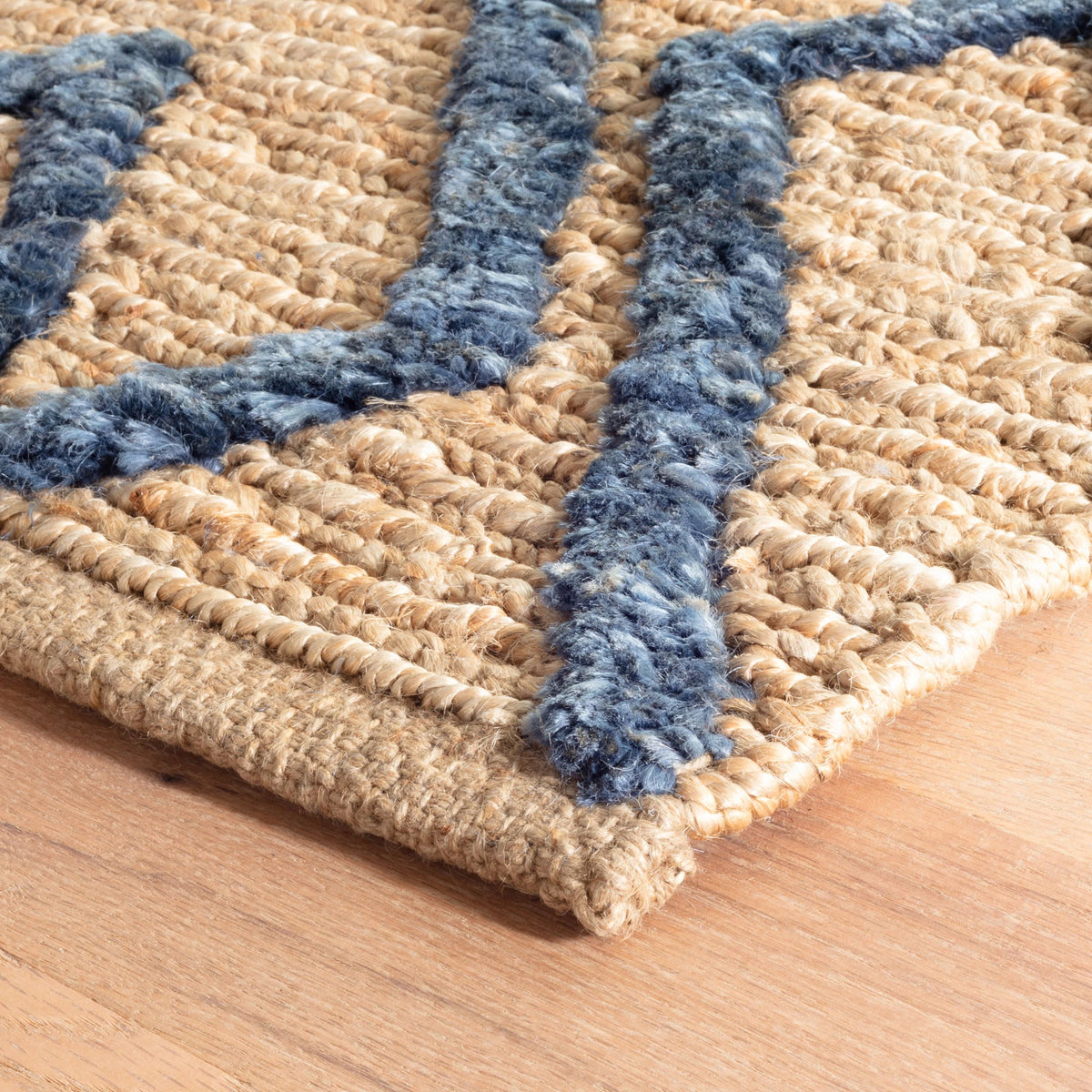 Marco Jute Soumak Handwoven Rug | Navy