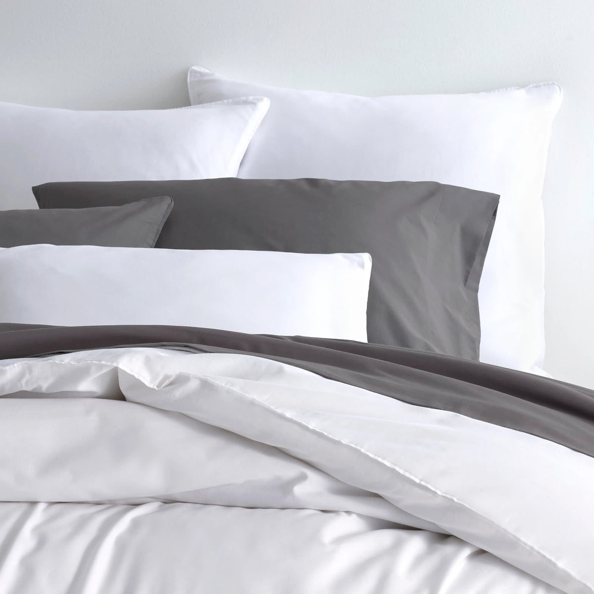Essential Percale Sham | White