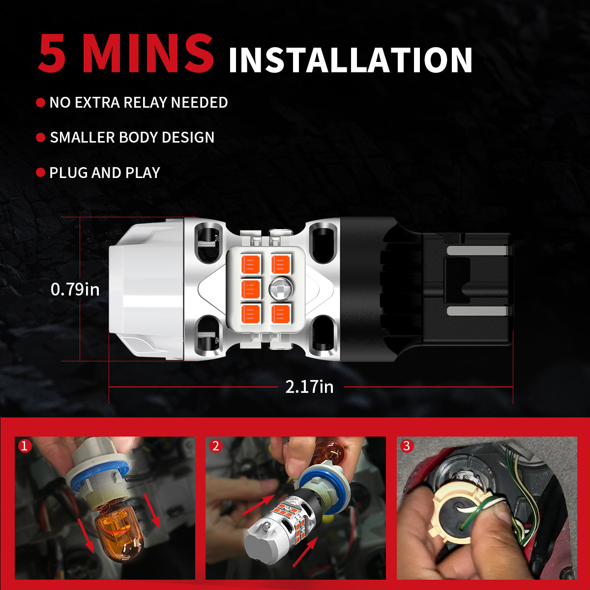 Custom Engineered for 2013-2016 Ford Escape LED Bulbs Upgrade