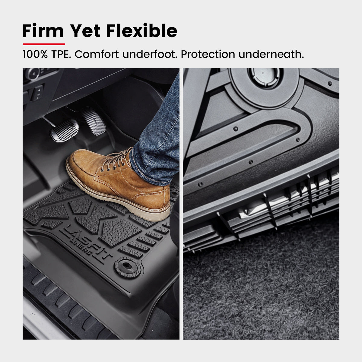 Fit for 2015-2027 Ford F-150 & 22-26 Lightning Models Floor Mats, Fit Carpet Floor