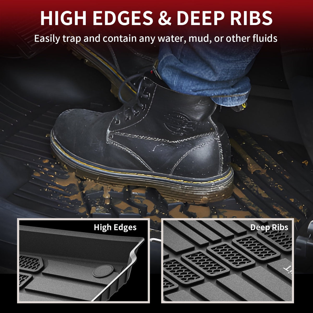 Fit for 2021-2027 Jeep Grand Cherokee L Floor Mats or Cargo Mat
