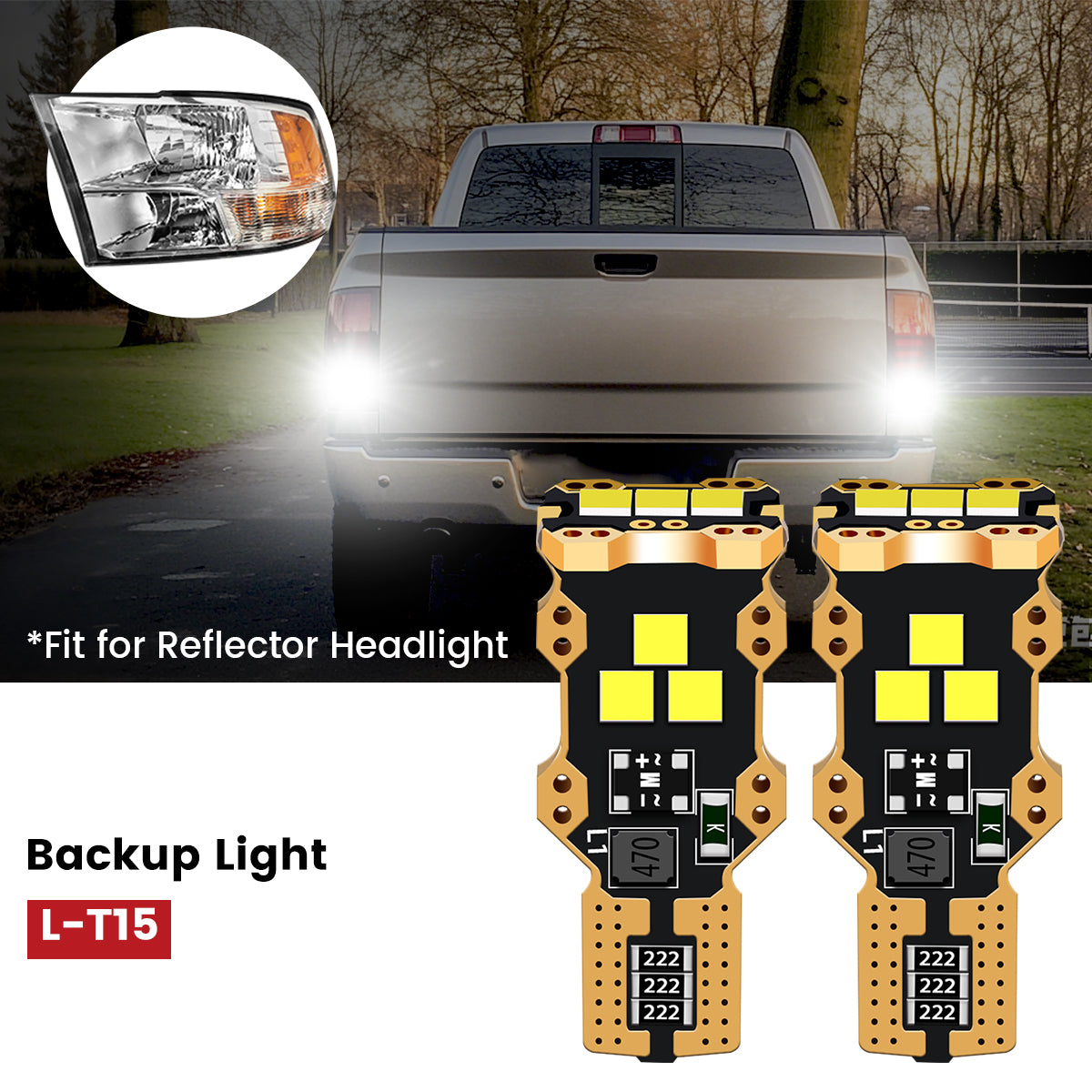 Fit for 2013-2015 Ram 1500 LED Bulbs Upgrade | Tested and Verified