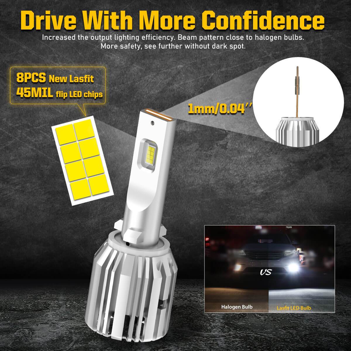 Fit for 1997-2004 Chevrolet Corvette LED Bulbs 880 Exterior Lights