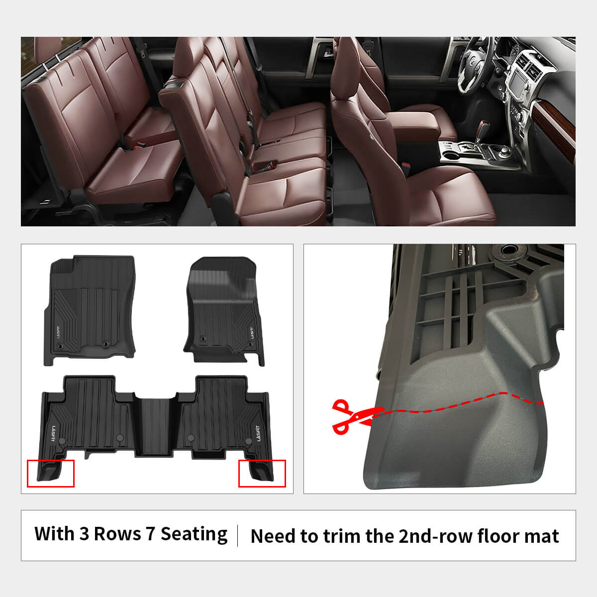 Fit for 2014-2023 Lexus GX460 Custom Floor Mats