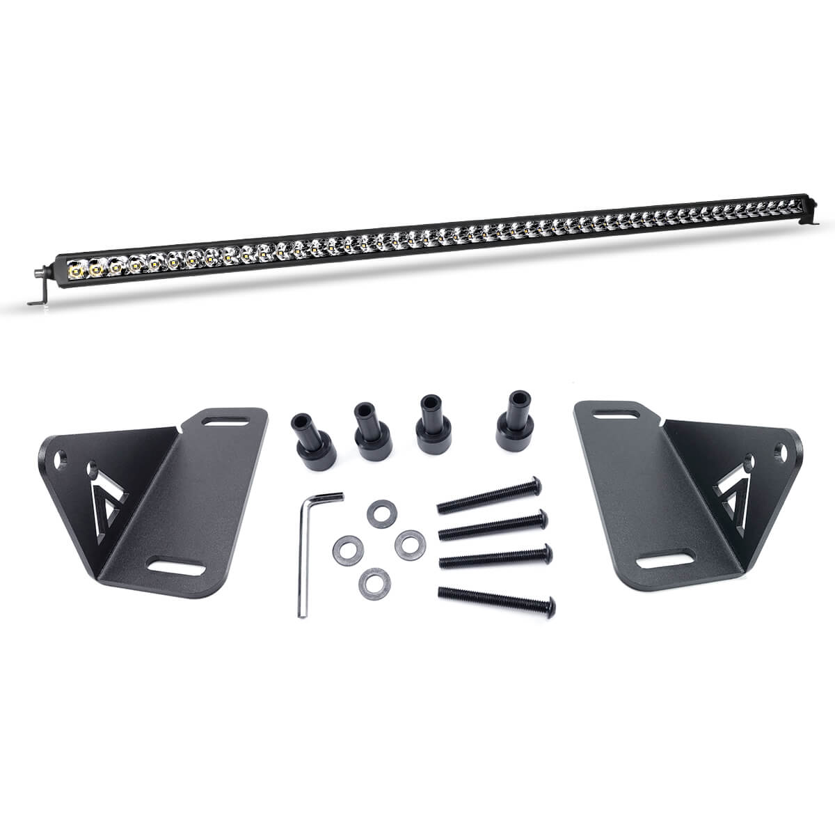 52" Light Bar Hood Mount Kit For 2018-2026 Jeep Wrangler JL Gladiator JT | LASFIT