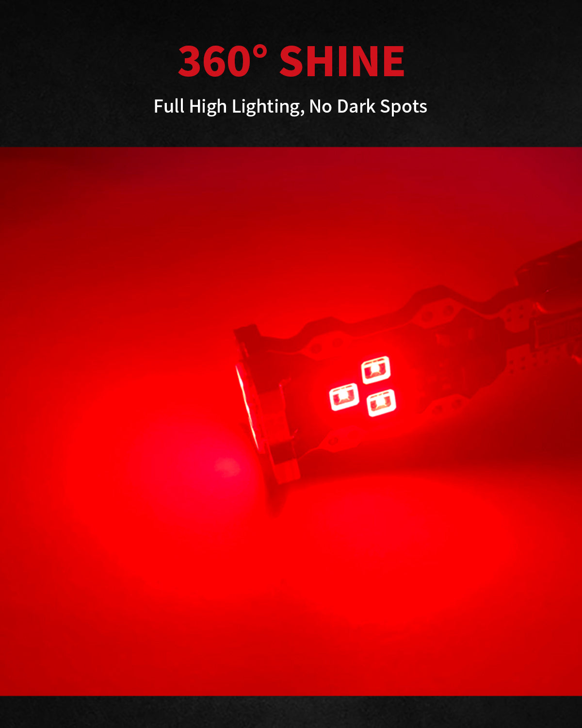 921 912 T15 W16W LED Third Brake Light Bulbs 3rd Brake LED Bulbs, 2 Bulbs