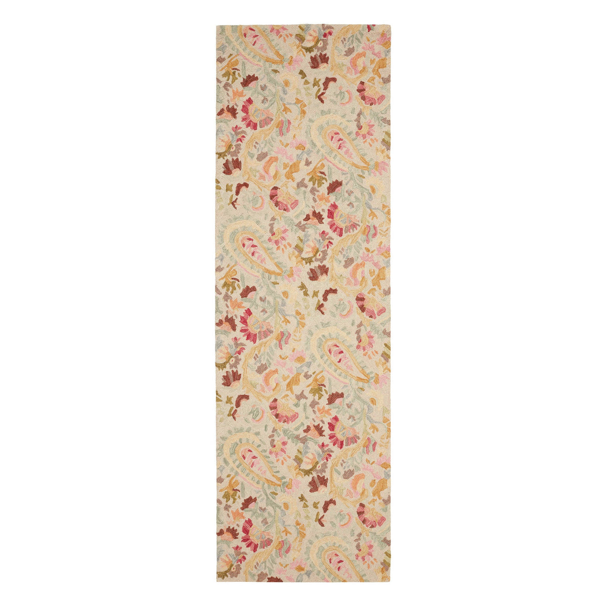 Ines Hand Micro Hooked Wool Rug | Multi