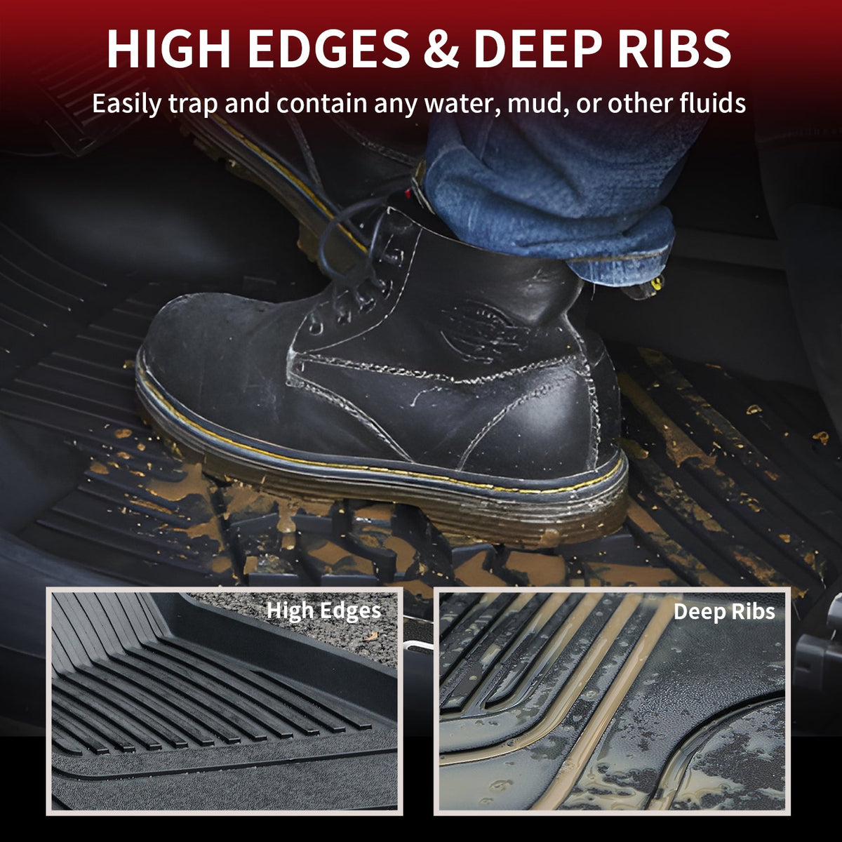 Fit for 2020-2025 Tesla Model Y Custom TPE Floor Mats or Cargo Mat