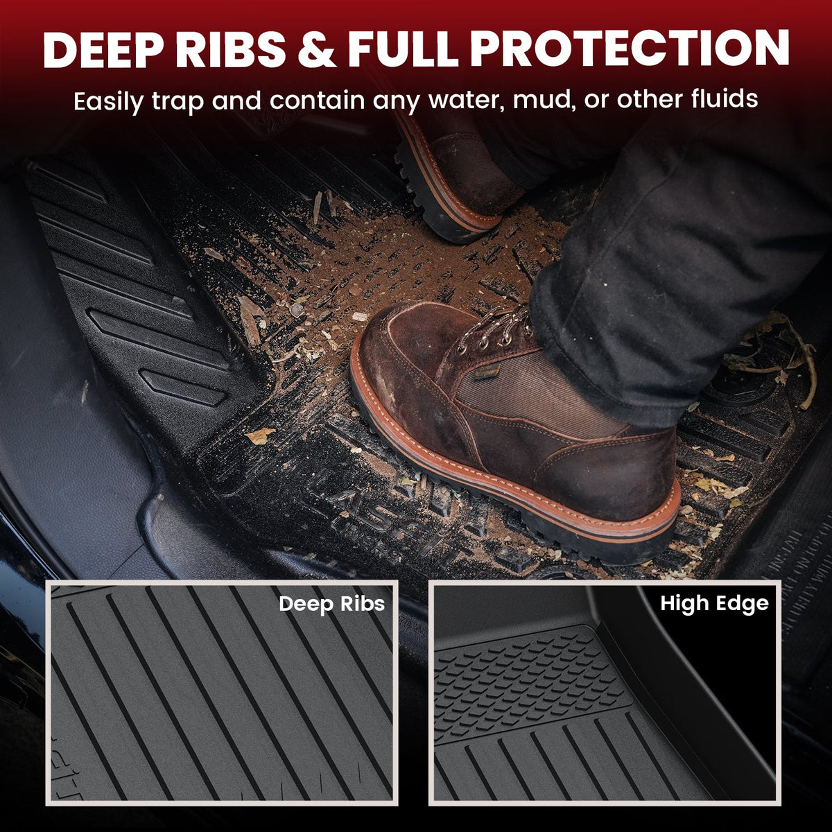 Fit for 2020-2025 Tesla Model Y Custom TPE Floor Mats or Cargo Mat
