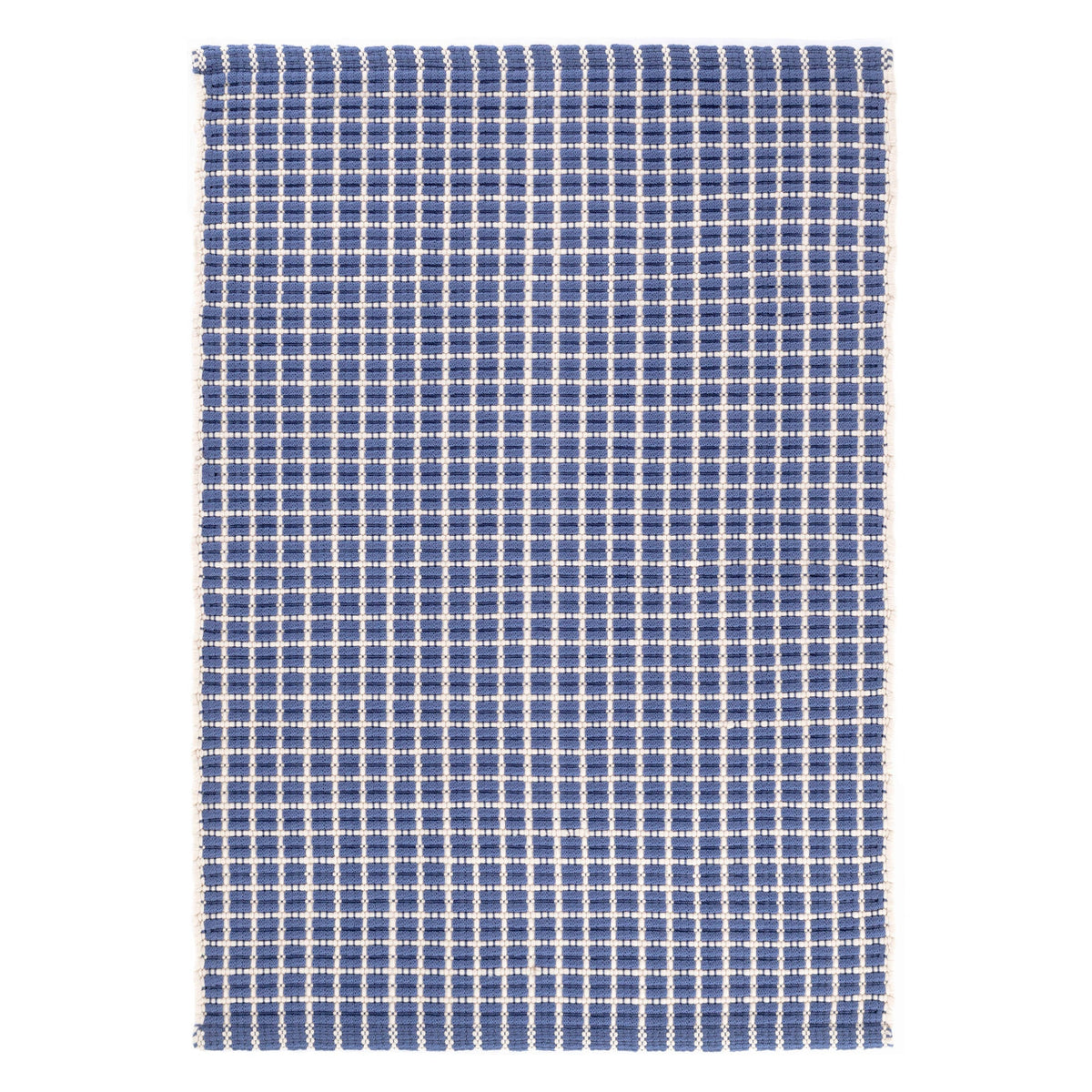 Gridiron Handwoven Indoor/Outdoor Rug | Denim