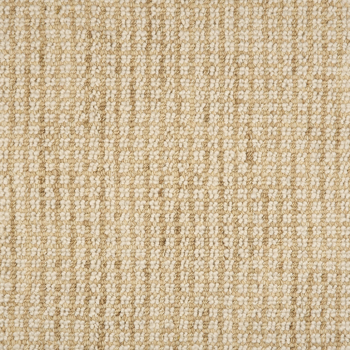 Yadira Geometric Woven Wool Custom Rug Swatch | Natural