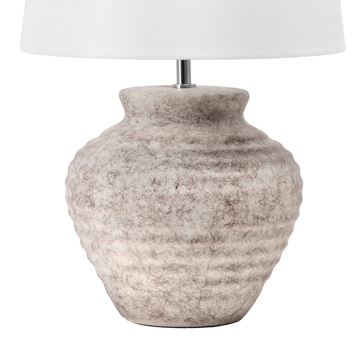 20-inch Ceramic Vintage Vase Table Lamp | Antique White