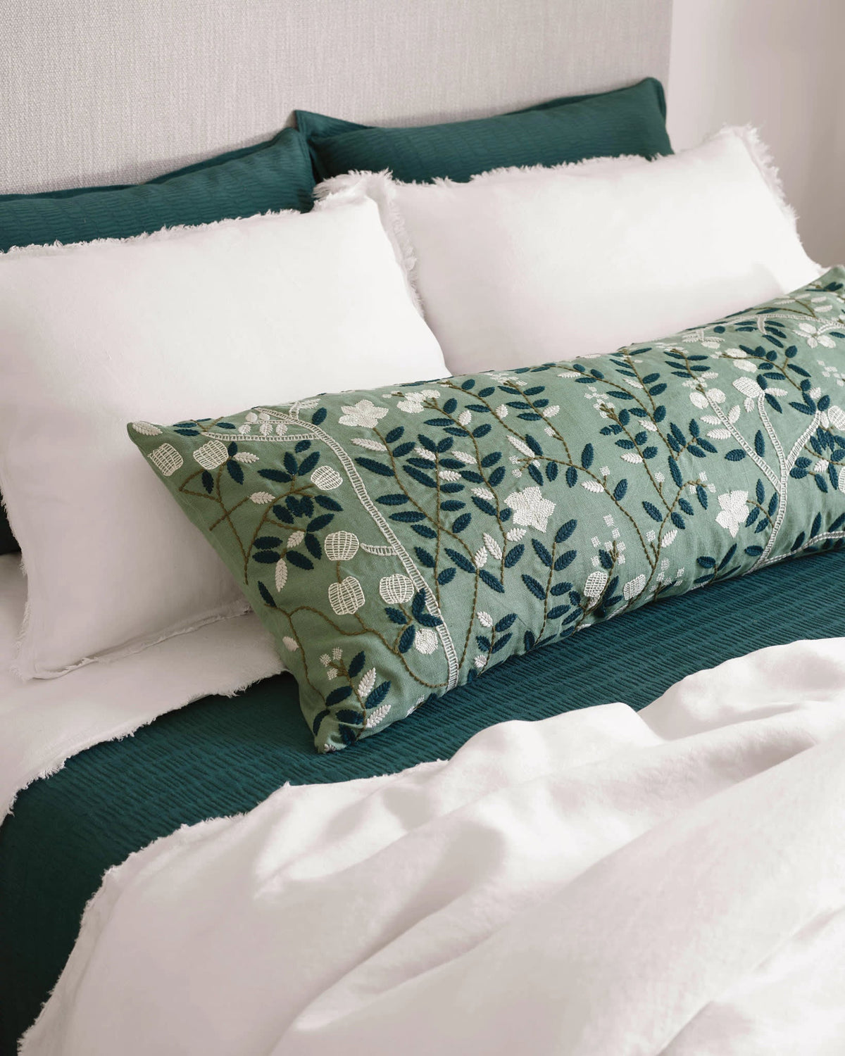 Roark Matelasse Sham | Spruce
