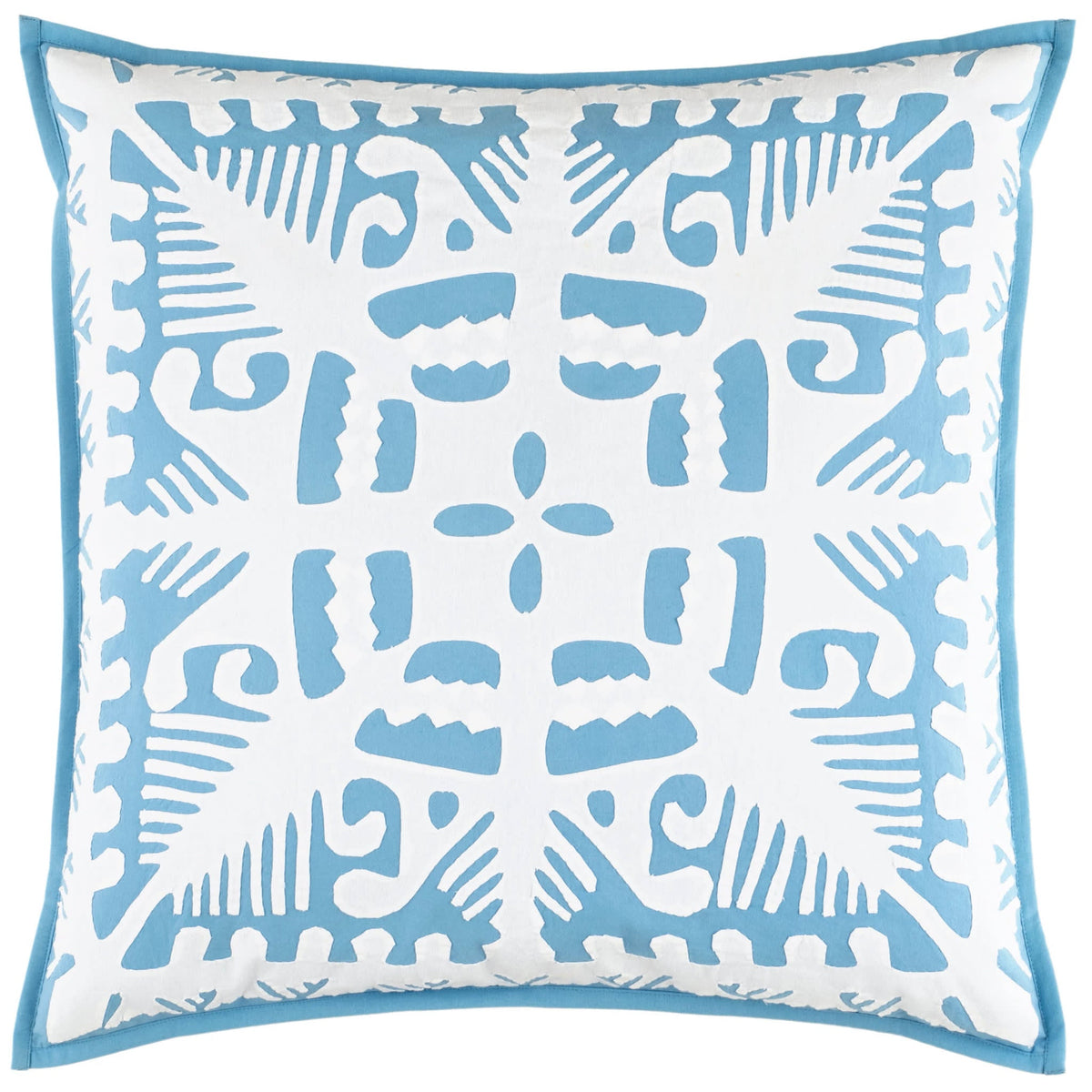 Knight Wood Cutwork Sham | Lapis