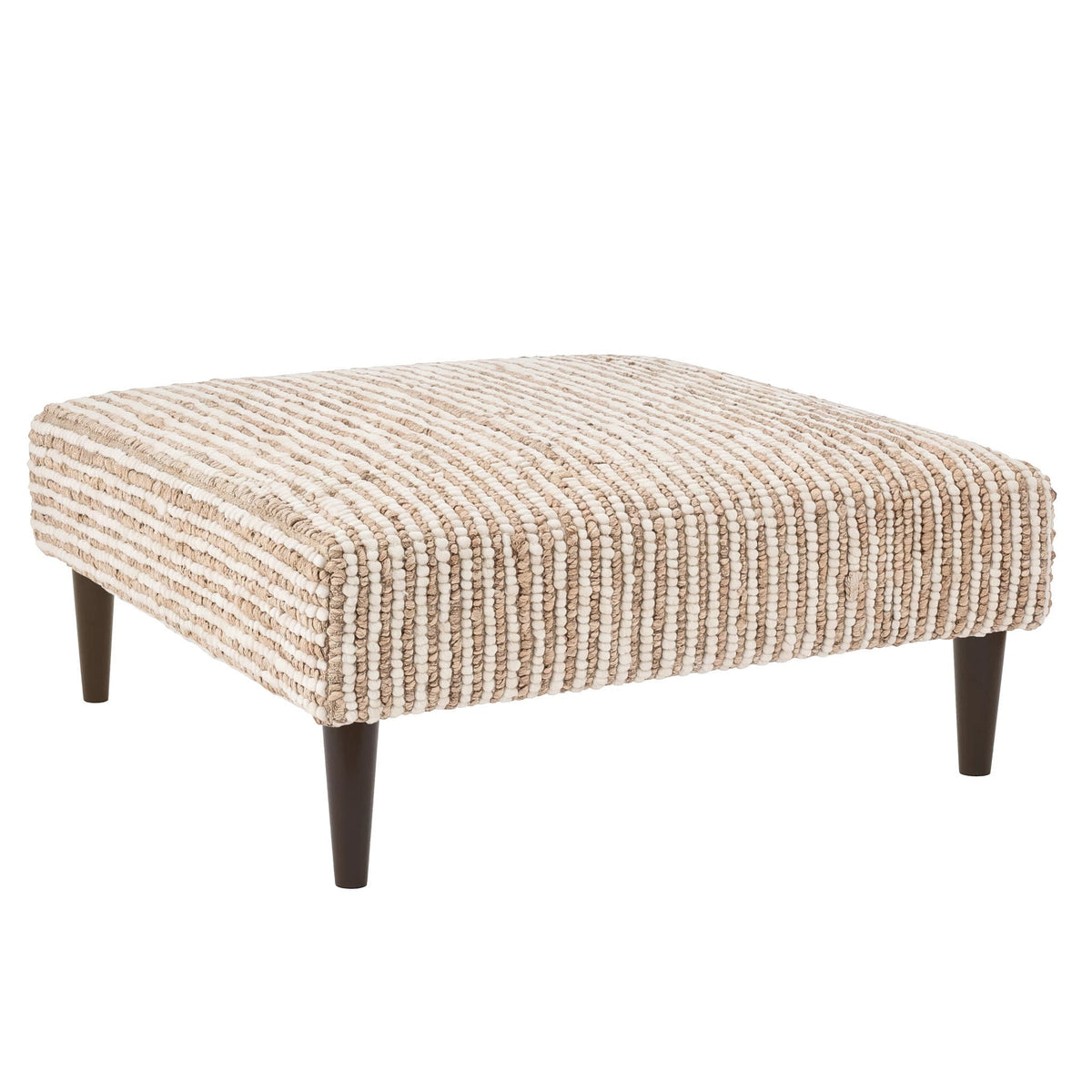 Twiggy Rug Ottoman | Natural