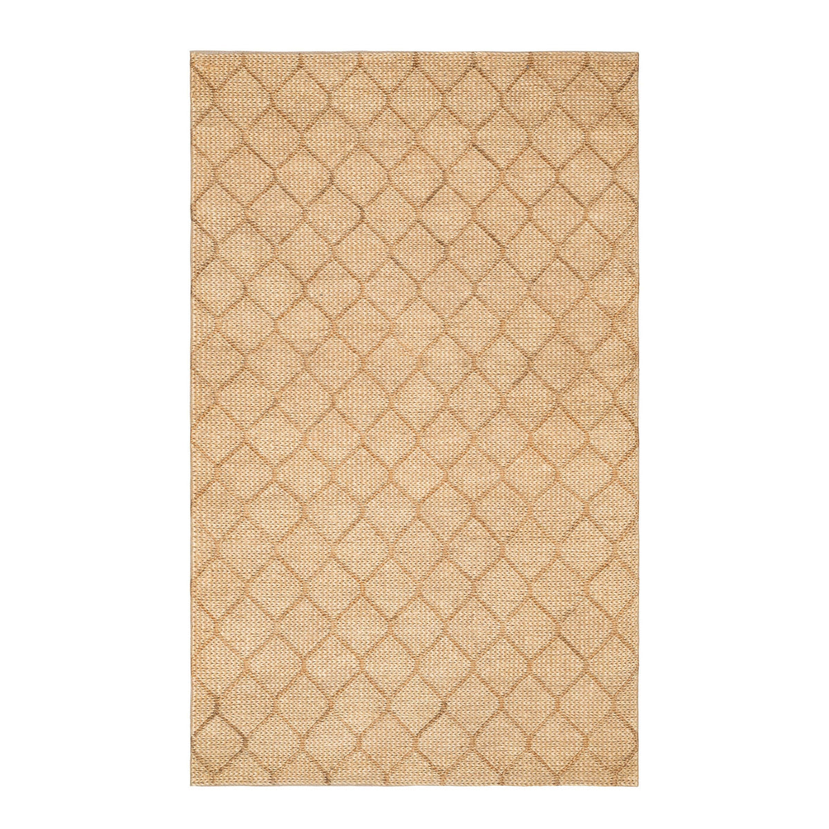 Tiles Handwoven Jute Rug | Natural