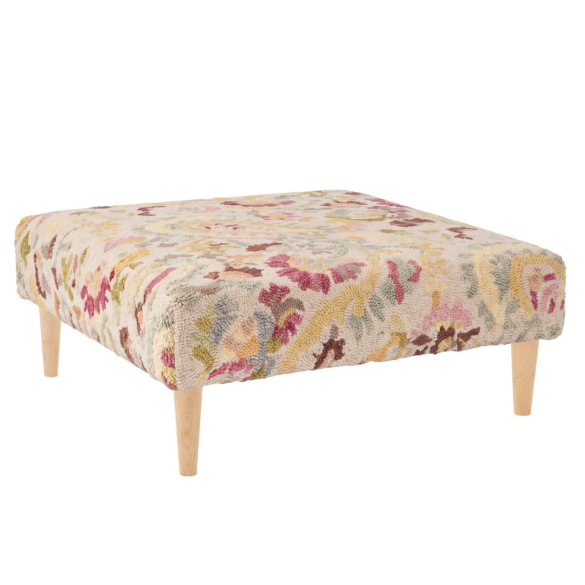 Ines Rug Ottoman | Multi