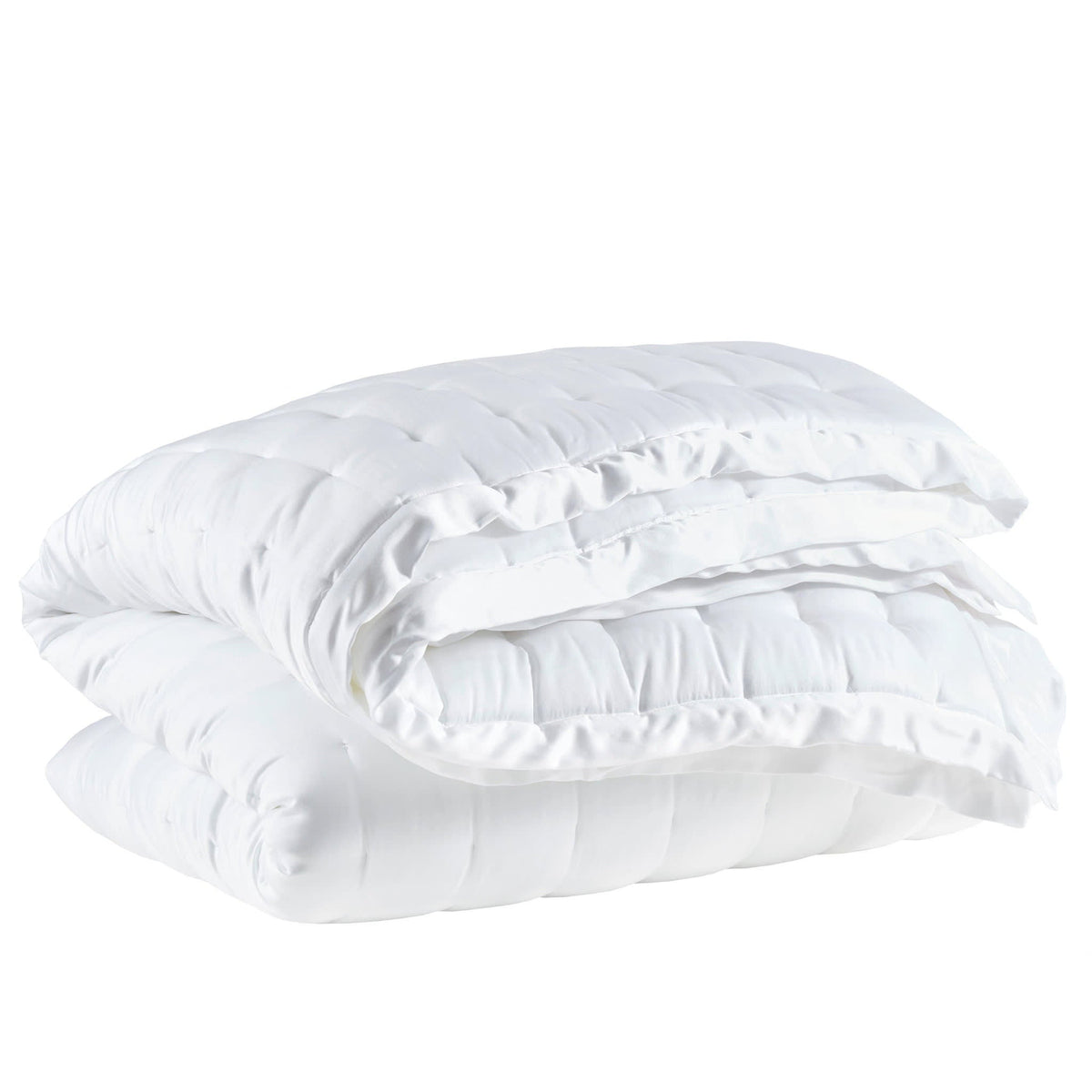 Silken Solid Puff | White