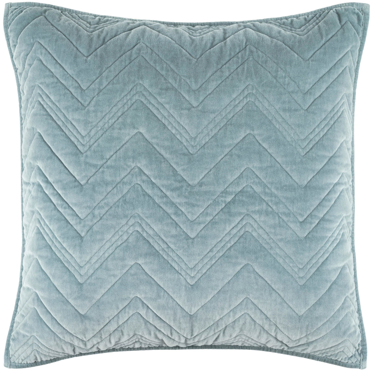 Brentwood Velvet Quilted Sham | Ocean