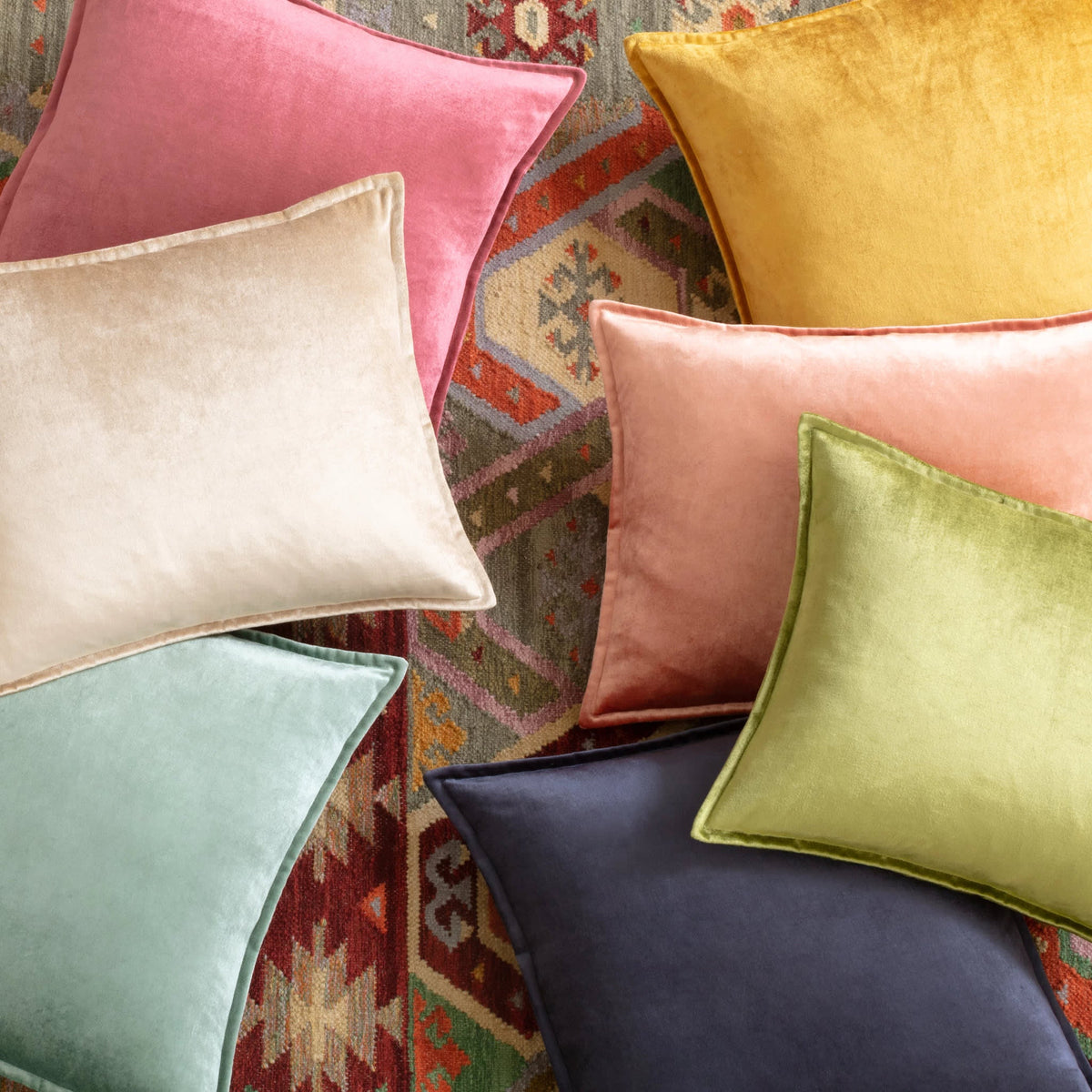 Panne Velvet Decorative Pillow Cover | Berry