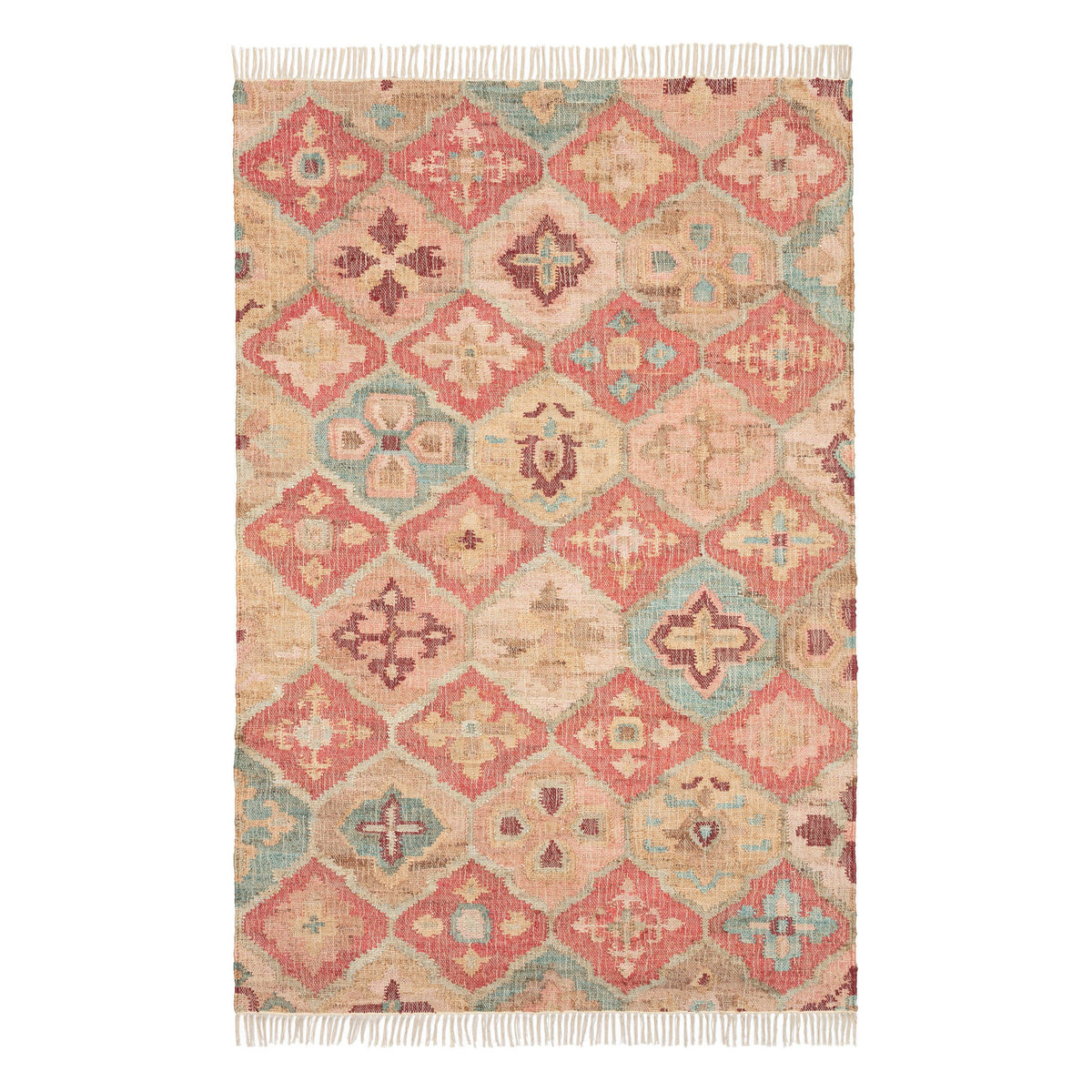 Pali Handwoven Jute Rug | Terracotta