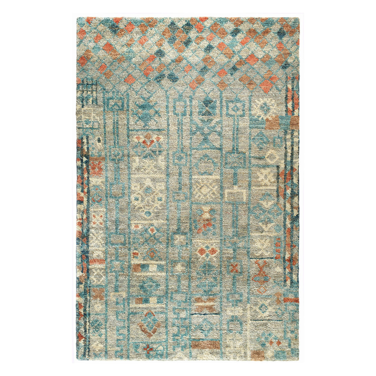 Pastiche Hand Knotted Jute Rug | Multi