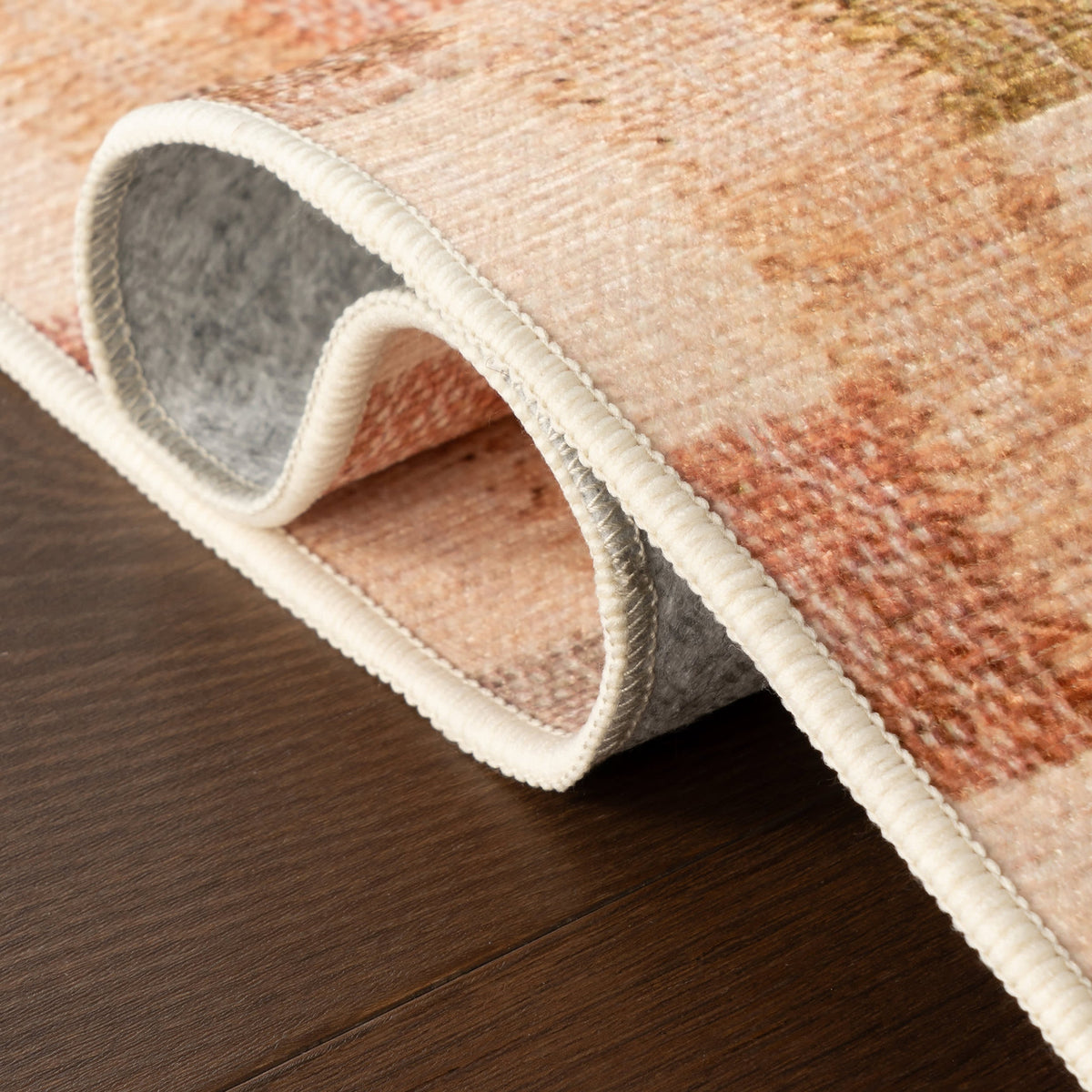 Virey Bohemian Geometric Washable Rug | Multicolor
